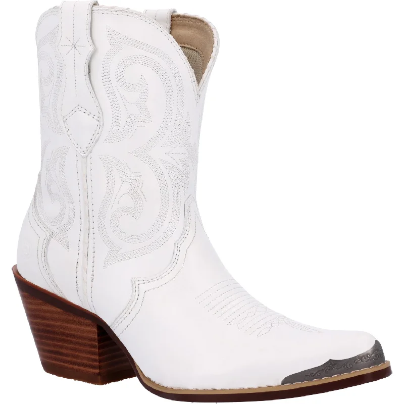 Durango Womens Crush Western Pearl White Leather Cowboy Boots