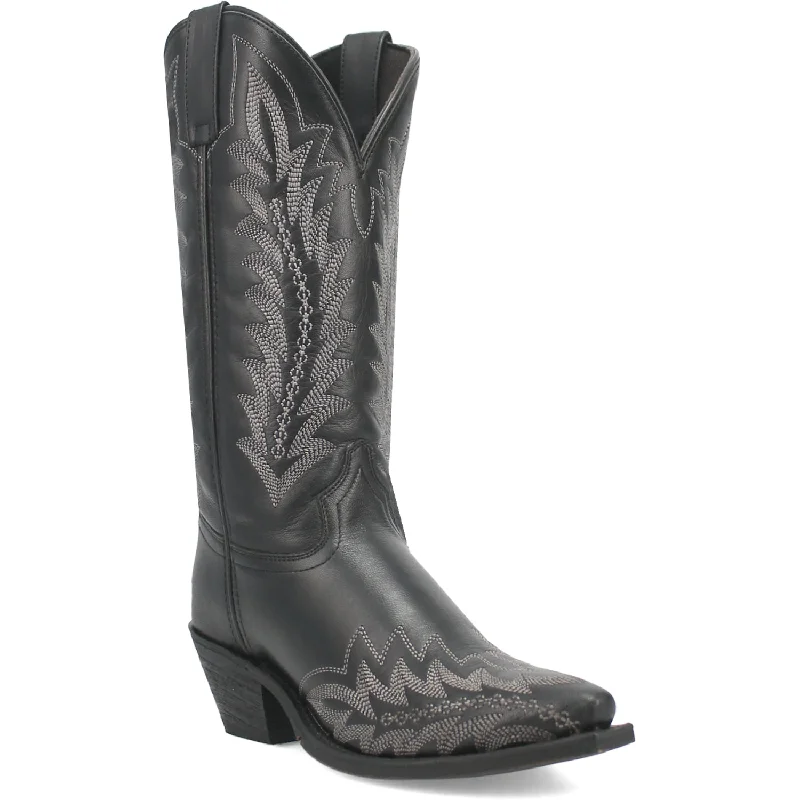 Laredo Womens Emmylee Black Leather Cowboy Boots