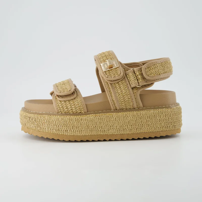 Shore Raffia Platform Sandal