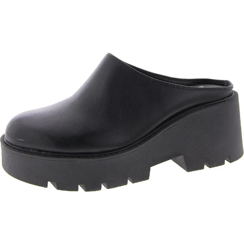 Dirty Laundry Womens TEST Faux Leather Round toe Clogs