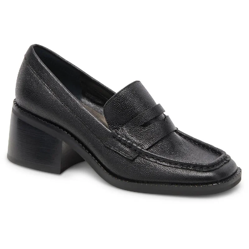 Dolce Vita Womens Talie Leather Slip-On Loafers