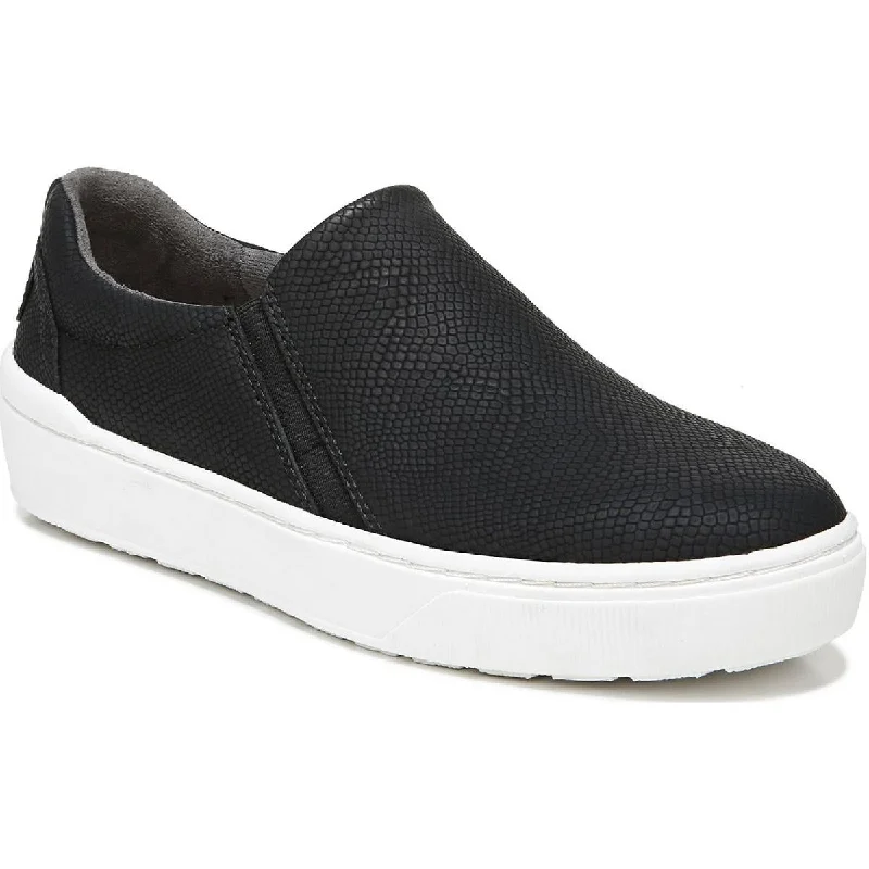 Dr. Scholl's Shoes Womens Do It Right Faux Suede Lifestyle Slip-On Sneakers