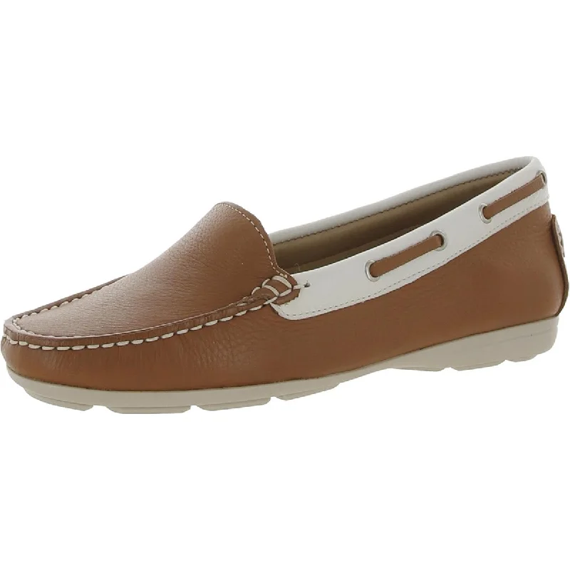 Driver Club USA Womens Cape Cod Leather Slip On Loafers